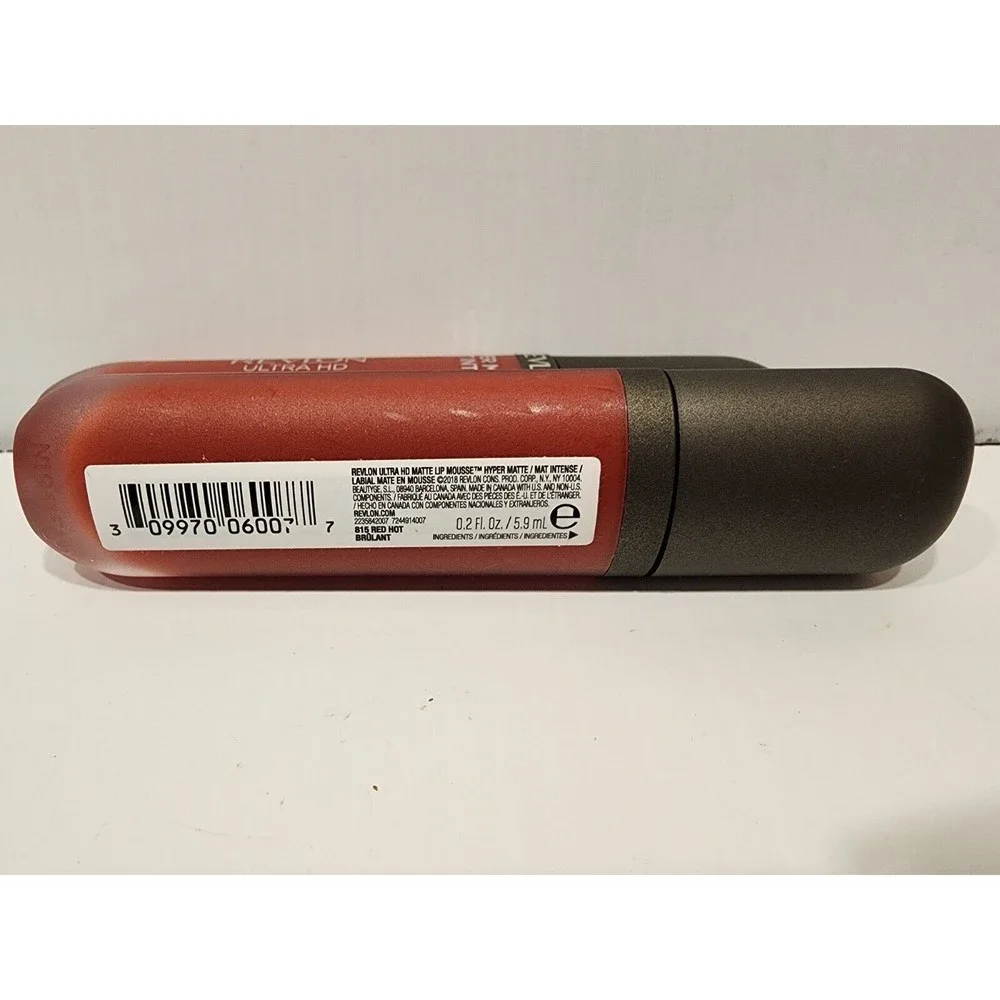 Revlon Ultra HD Lip Mousse Hyper Matte Lipstick  #815 Red Hot  Set of 2 New‎